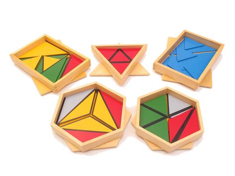 montessori constructive triangle boxes